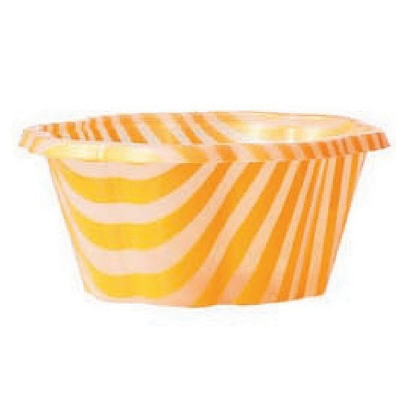 ART.048/10 GELATO TUB 800/CSSWIRL WHT/ORANGE STRIPS 7.1oz