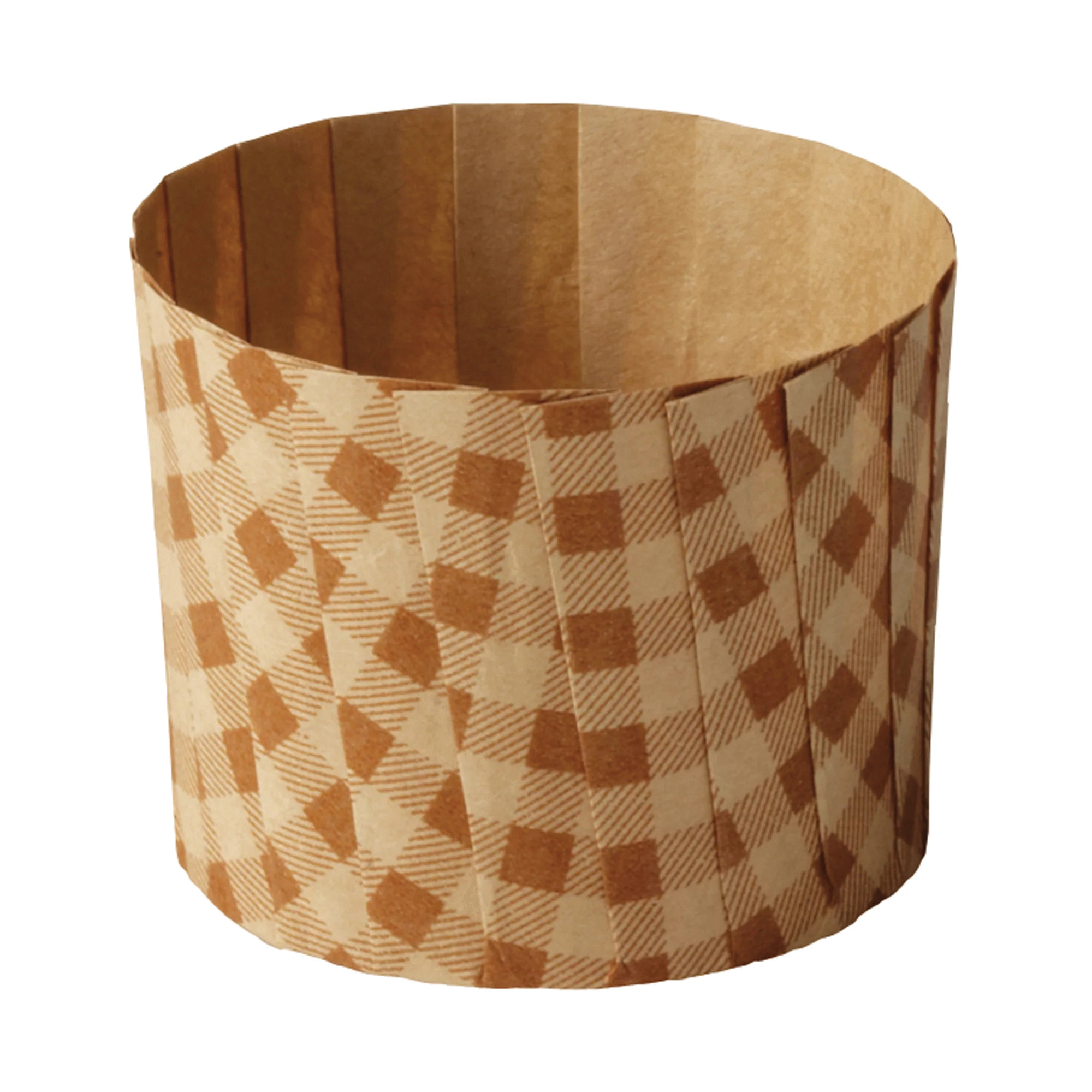 2.3X2" PLEATED BAKING CUP 2M/CCHECKERED PATTERN