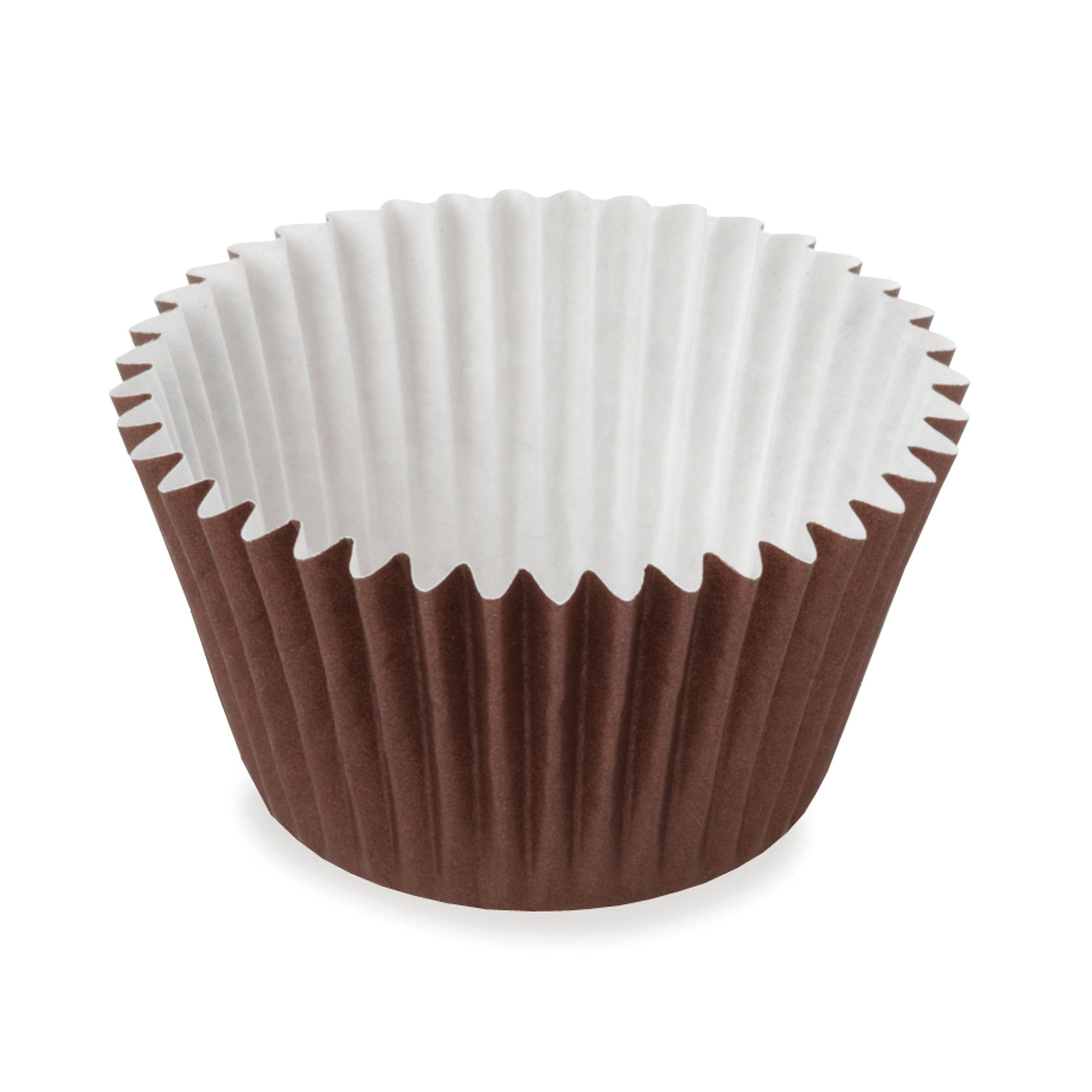 SWC255 BROWN BAKING CUP 600/CS1.9X1.5" BROWN RUFFLED CUP