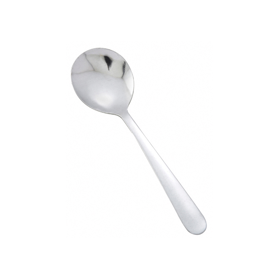 0002-04 SPOON BOUILLON WINDSOR6" MW 18/0 SS - DZ - STOCK