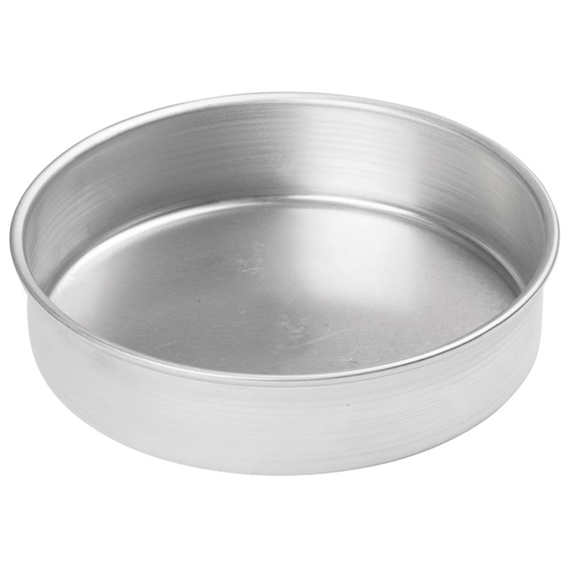 ACP-082 CAKE PAN 8X2 ALUMINUMROUND - EA -