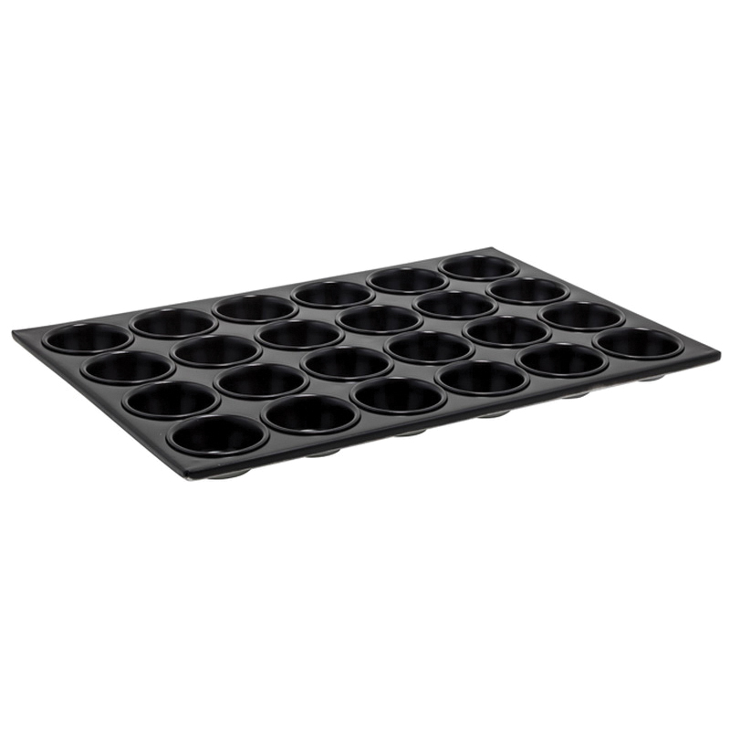 AMF-24NS MUFFIN PAN 24CUP 3OZNON STICK HD ALUM - EA