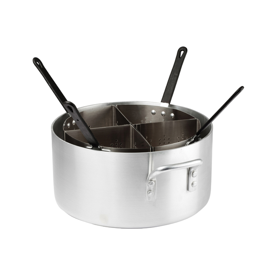 APS-20 PASTA POT 20QT ALUMINUM4 SS INSETS - EA -