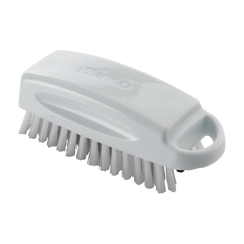 BRN-52 NAIL CLEANING BRUSH 5.75X2 WHITE & BLACK - EA