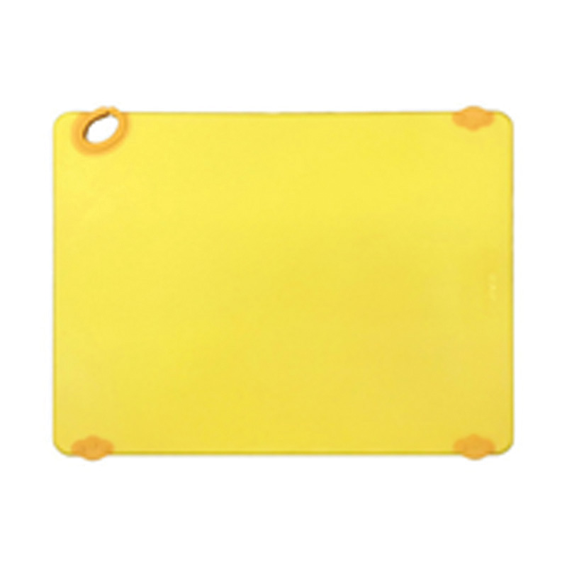 Cutting Board 18x24x1/2 Yellow w/Rubber Grip Hook - EA