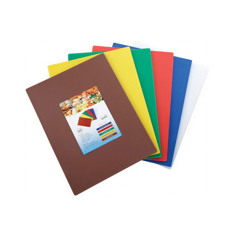 Cutting Board Set 15x20x1/2 Mixed Colors - Polyethylene - 6/set