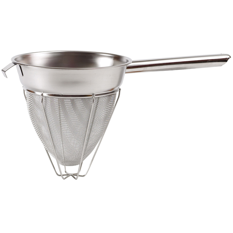 CCB-8R BOUILLON STRAINER 8" SSEXTRA FINE MESH - EA -