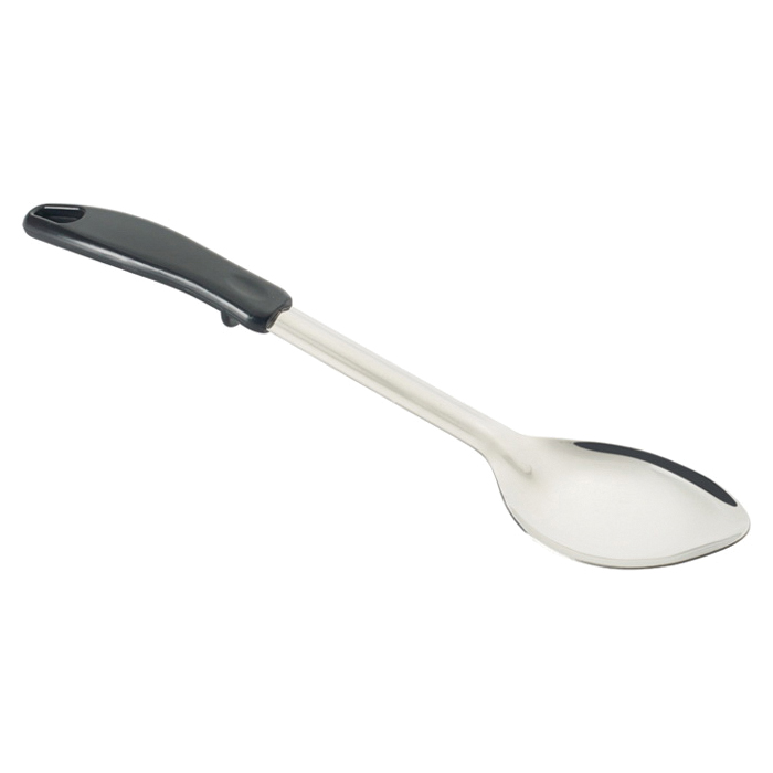 BHPP-13 Basting spoon 13" perforated black handle SS - EA
