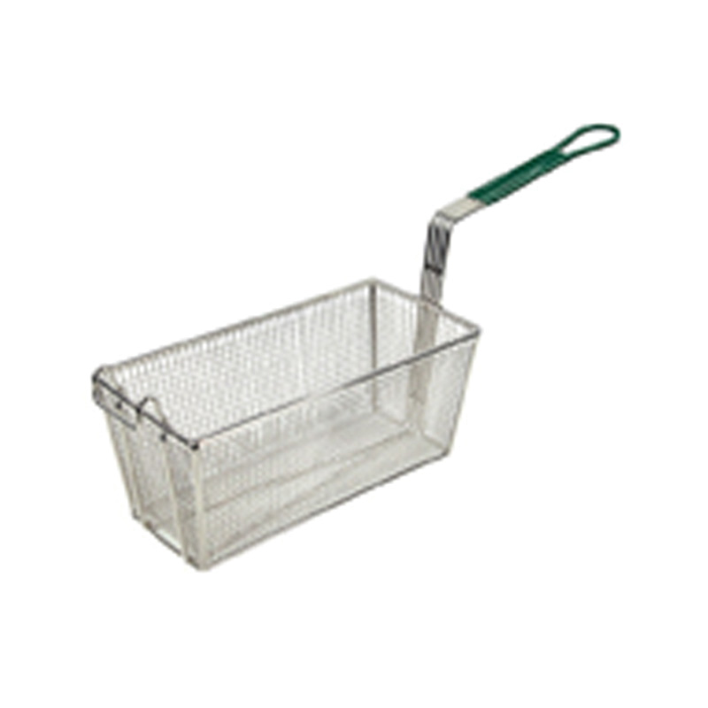 FB-30 FRYER BASKET 1 PIECE GREEN HANDLE - EA -