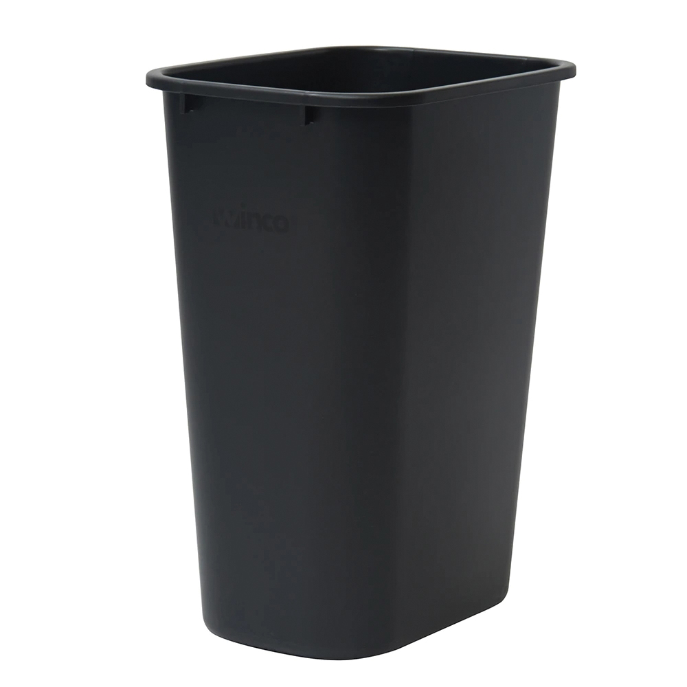 PWR-41K WASTE BASKET 41QT RECTANGULAR BLACK - EA