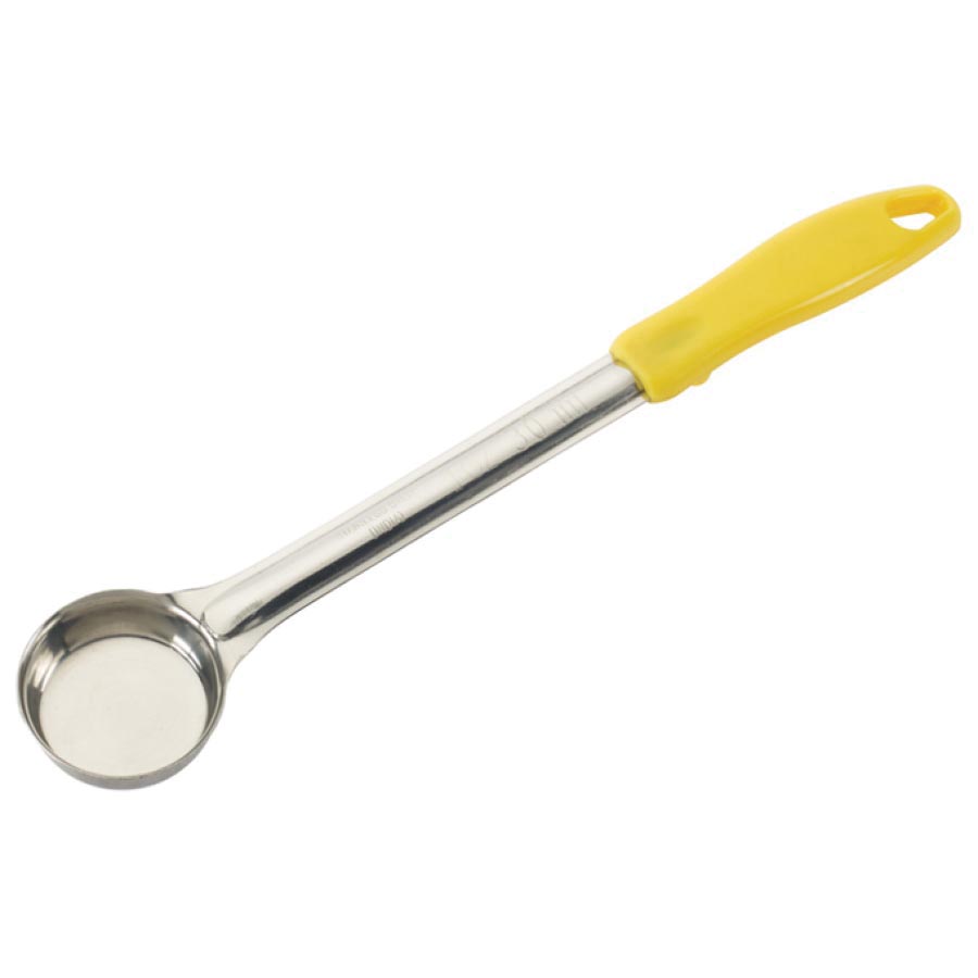 FPS-1 LADLE PORTION CONTROL EA 1oz SS SOLID YELLOW HANDLE