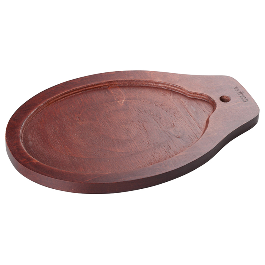SIZZLE THERMAL PLATTER UNDERLINER 12.75X8 OVAL WOOD - EA