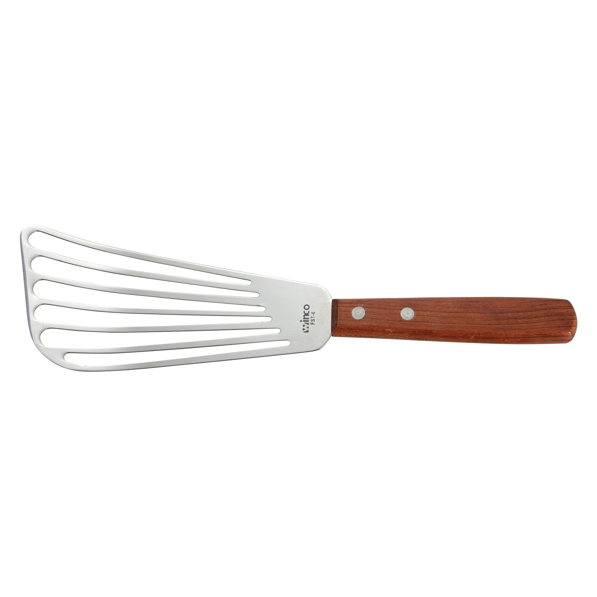 FST-6 TURNER SLOTTED SS FISH WOOD HANDLE - EA - SPEC ORD