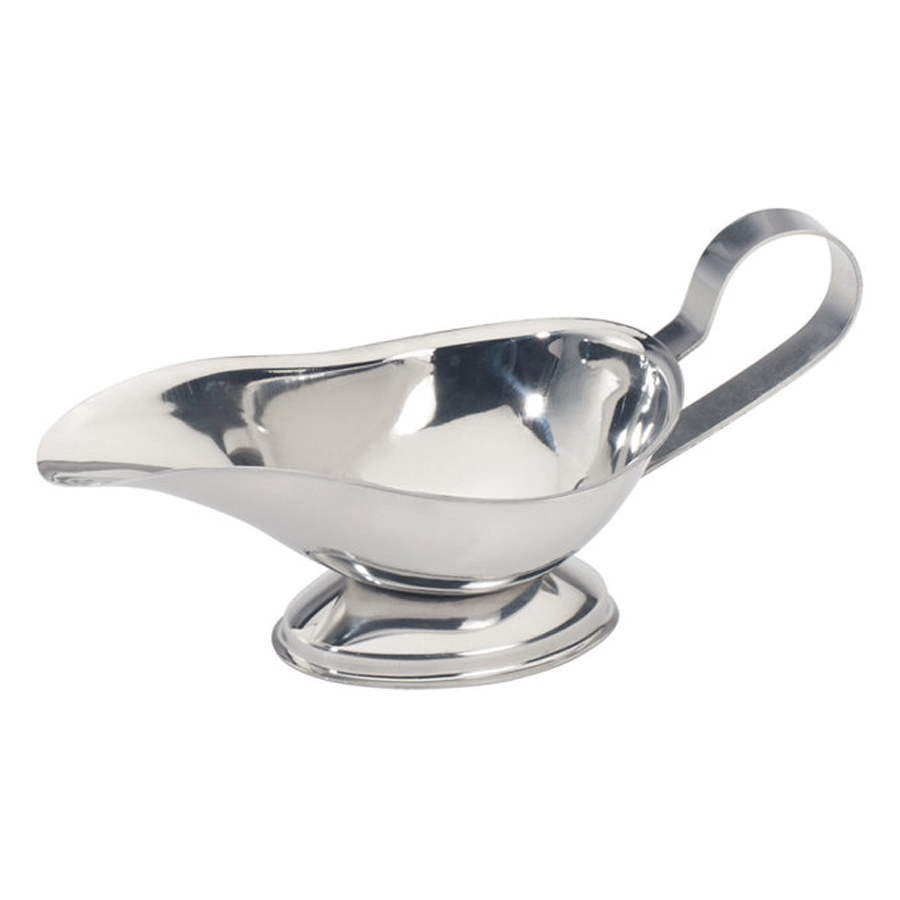 GBS-3 GRAVY SAUCE BOAT 3OZ WITH HANDLE SS - EA