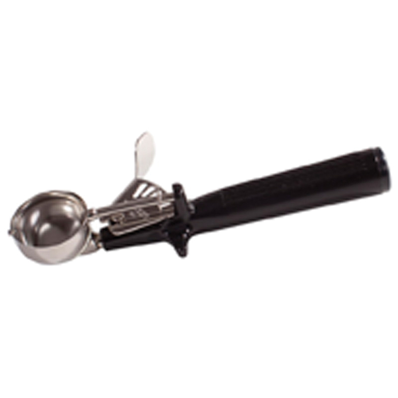 ICOP-30 DISHER 1OZ #30 ROUND SS BLACK HANDLE - EA  SPEC ORD