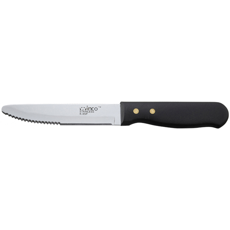 K-85P STEAK KNIFE JUMBO 9"ROUND TIP PLASTIC HAND DZ