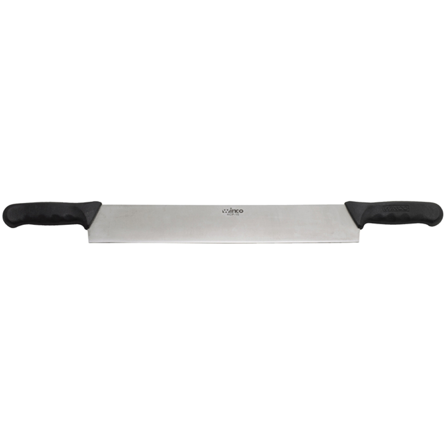 KCP-15 CHEESE KNIFE 15" DOUBLEBLACK HANDLES - EA -