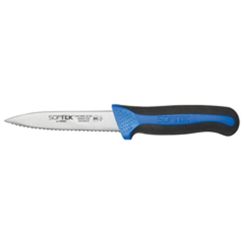 KSTK-31 KNIFE PARING 3.5" 2/PKNON SLIP BLACK/BLUE HAND