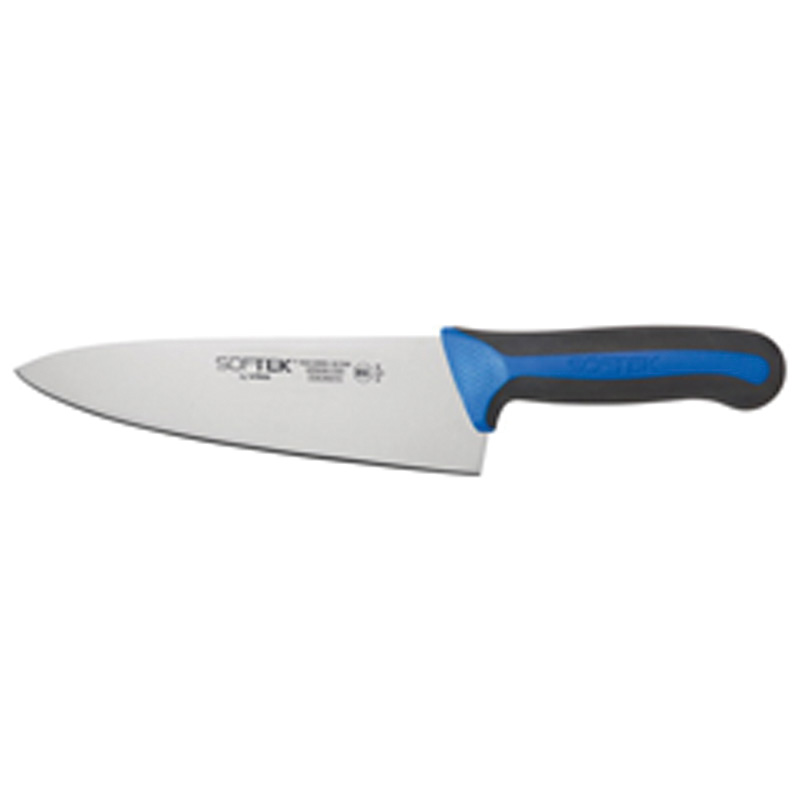 KSTK-80 KNIFE CHEF 8" - EANONSLIP BLACK/BLUE HANDL STOCK