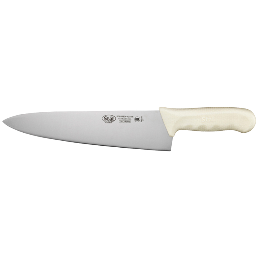 KWP-100 CHEF KNIFE 10" SSWHITE HANDLE - EA -
