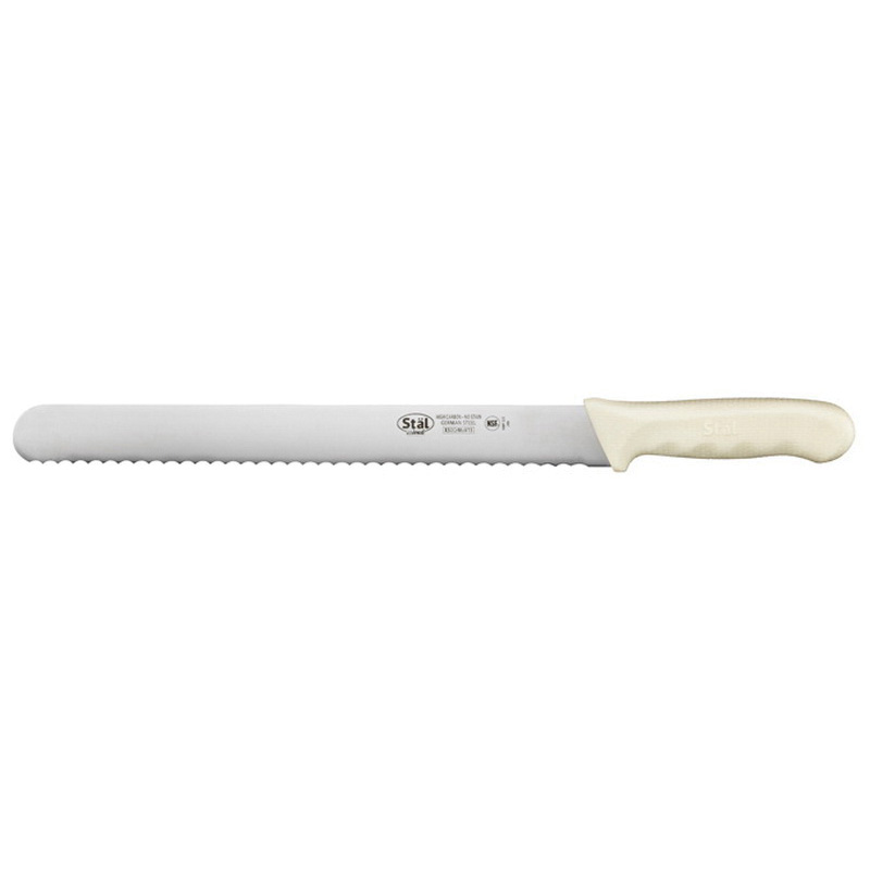 KWP-121 KNIFE SLICER 12" SSWAVY EDGE WHITE - EA -