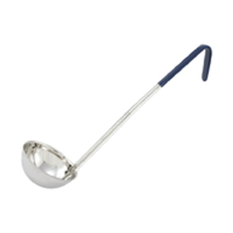 LDC-8 LADLE SERVING 8OZ 15.5"SS BLUE HANDLE - EA