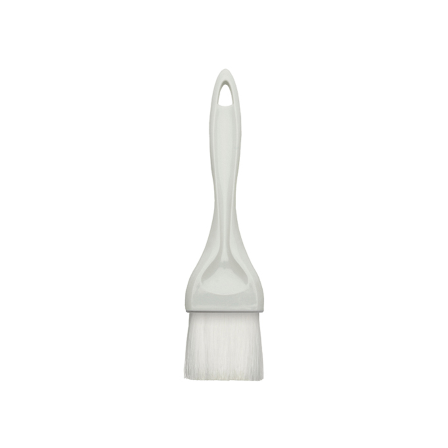 NB-20 PASTRY BRUSH 2" WIDE WHITE PLASTIC HANDLE