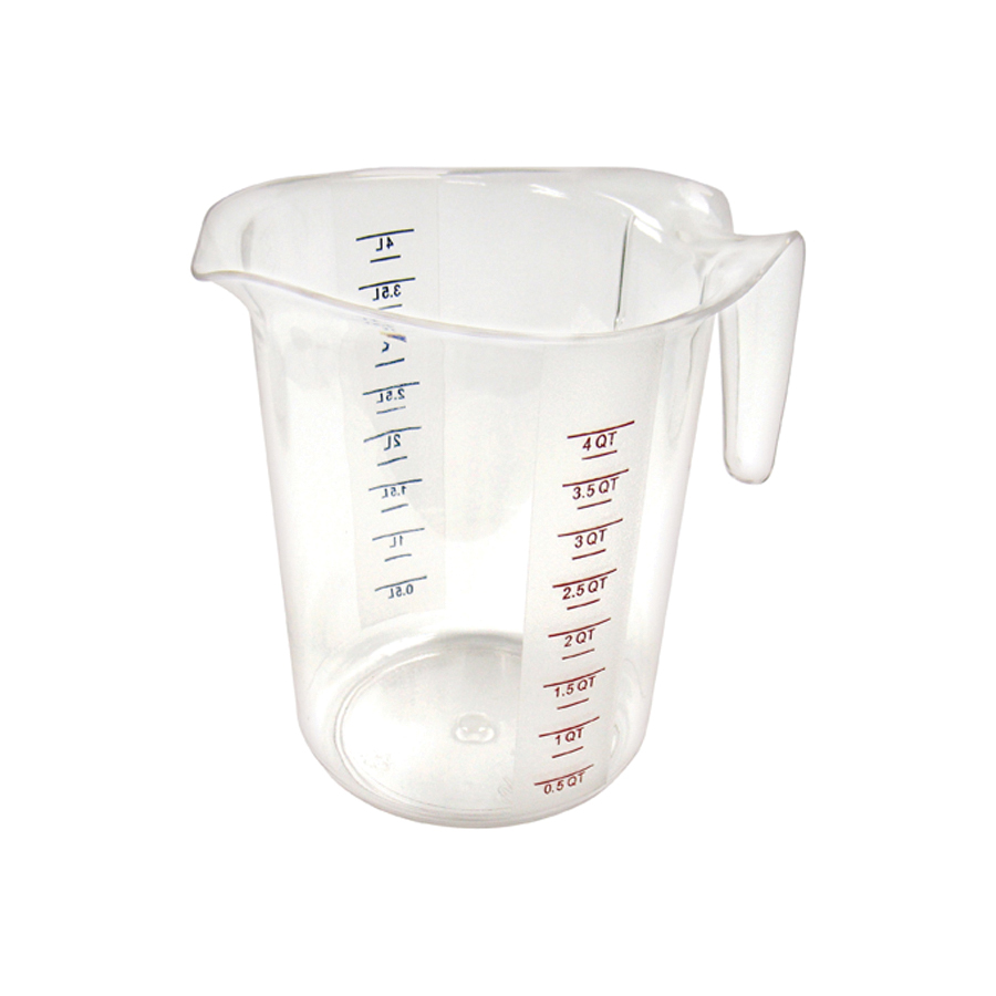 PMCP-400 MEASURING CUP PLASTIC4 QT SURE GRIP - EA -