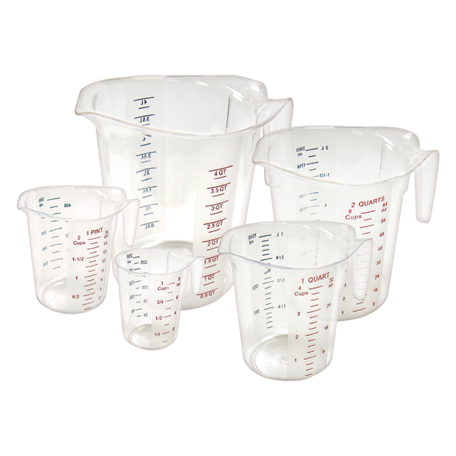 PMCP-5SET MEASURING CUPS 5PC SET ASST COLOR LETTERS SET S/O