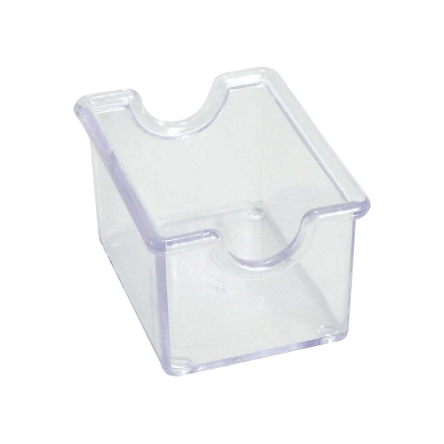 SUGAR PACKET HOLDER 3.5X2.5X2 CLEAR PLASTIC - DZ