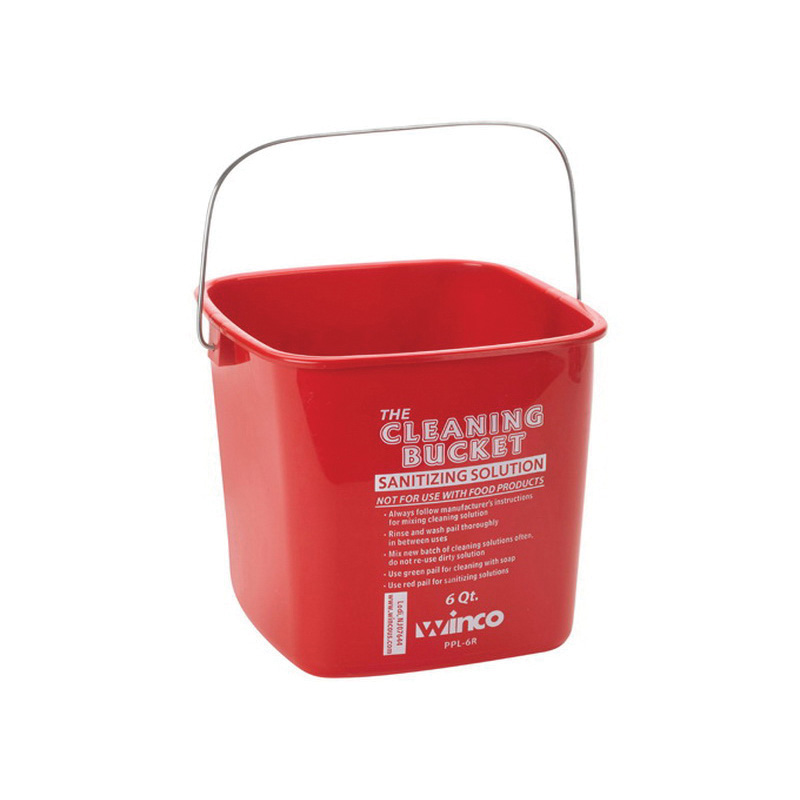 PPL-6R SANITIZING BUCKET RED6QT - EA -