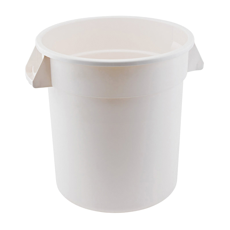 20 Gallon White Trash Can Ea