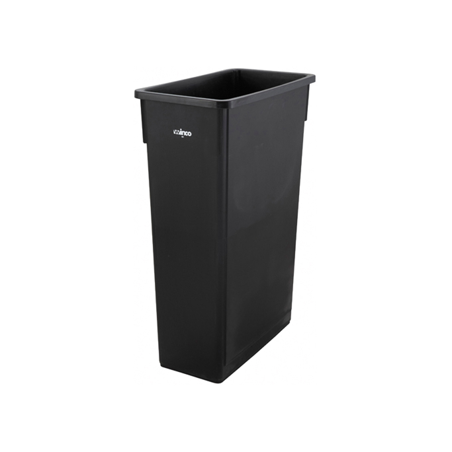 23 Gal Slim Indoor Trash Can Black - EA