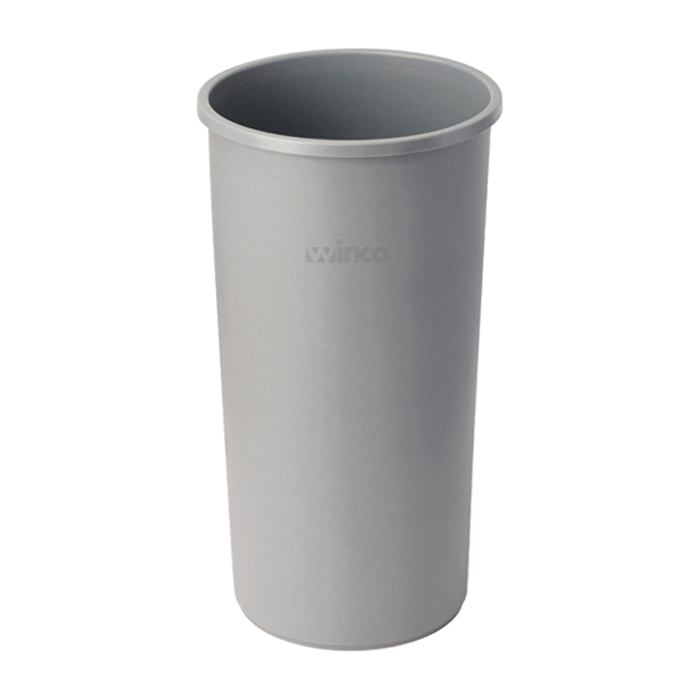 22 Gallon Grey Tall Round Trash Can Ea