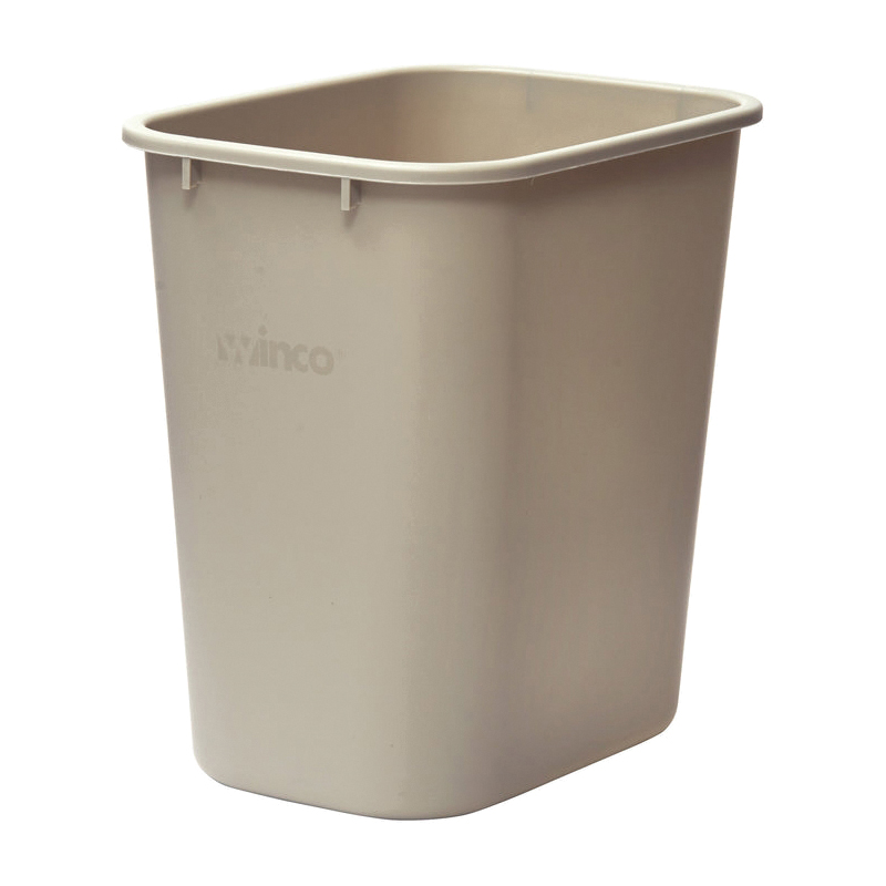 28qt Beige Wastebasket Ea