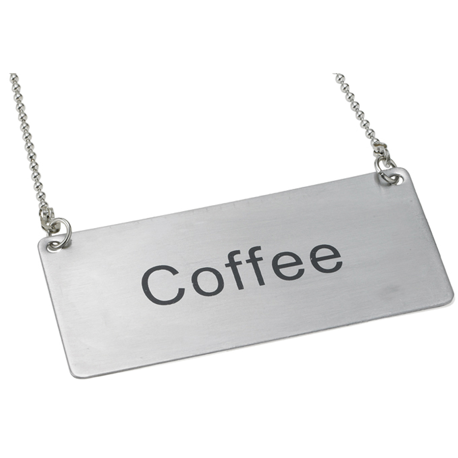 SGN-203 COFFEE BEVERAGE SIGNSS 3.5X1.75 - 12" CHAIN EA