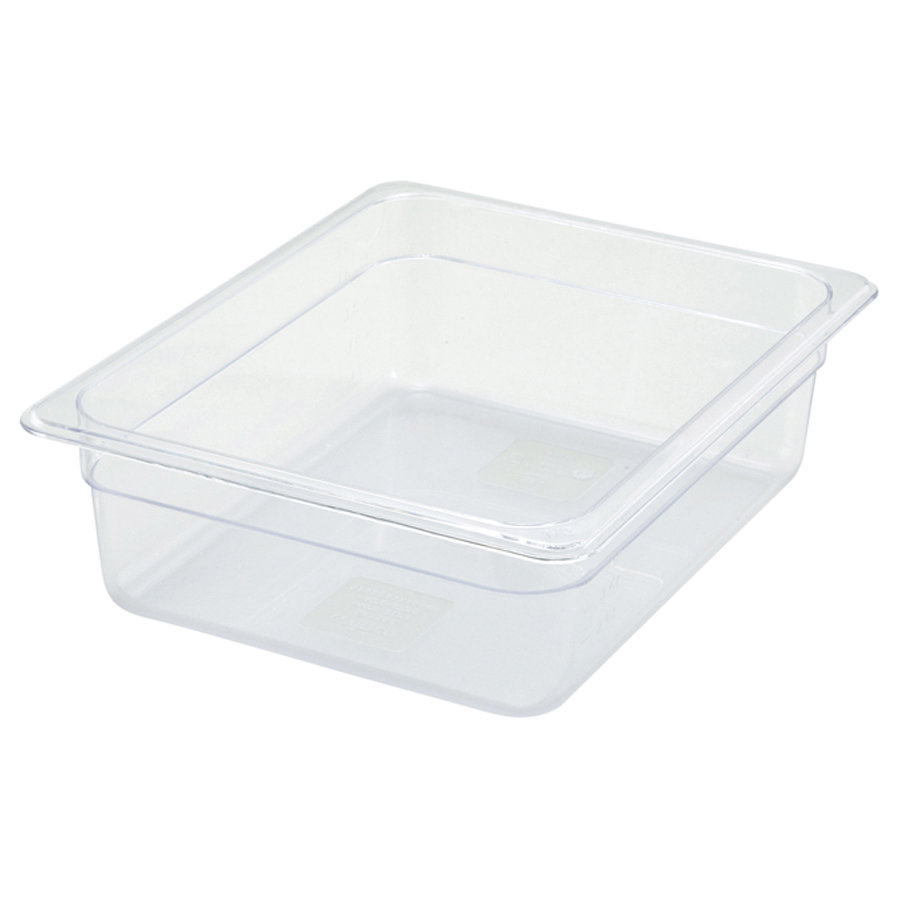 SP7204 FOOD PAN PLASTIC 1/2X4 CLEAR POLY WARE - EA - S/O