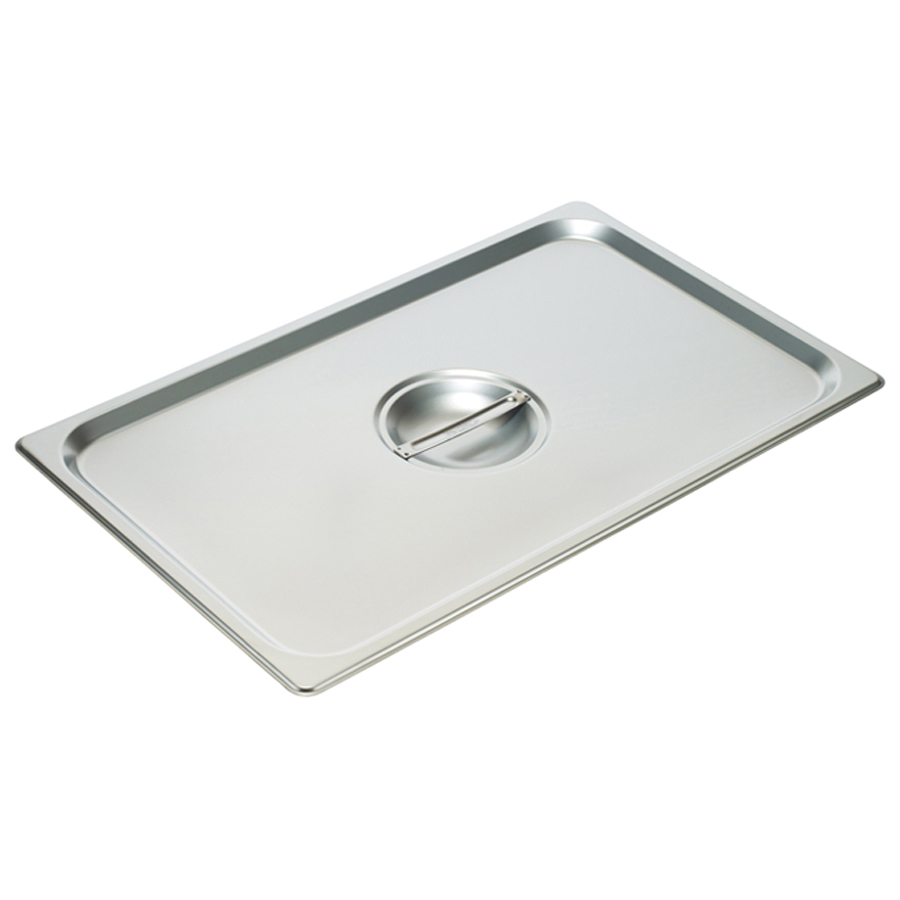 SPSCH STEAM PAN COVER 1/2 SIZE SS SOLID W/HANDLE - EA - S/O