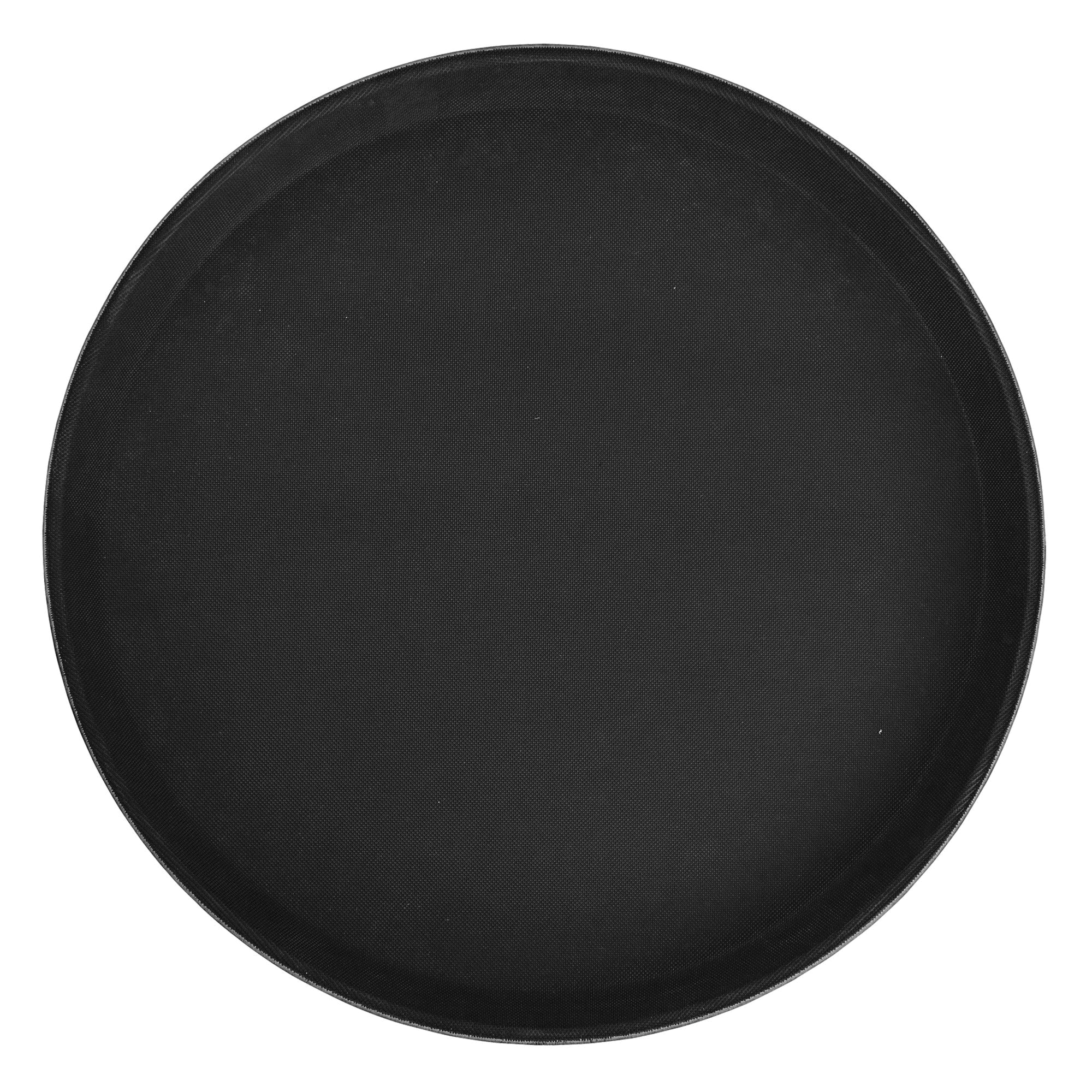 Serving Tray 16" Deluxe Non-Slip Fiberglass Black - EA