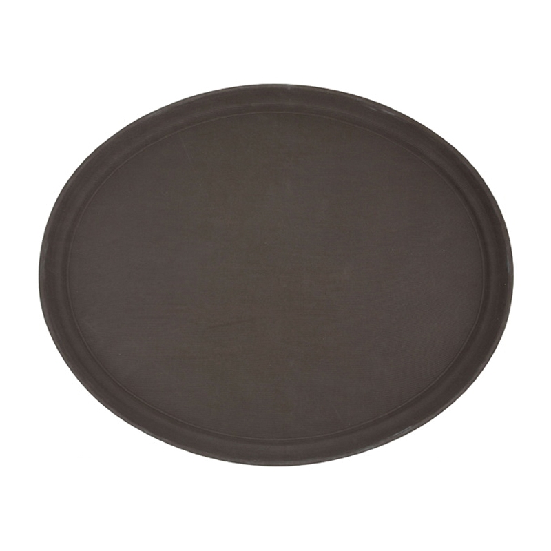 TRH-2722K TRAY BLACK OVAL22X27 RUBBER LINED - EA -