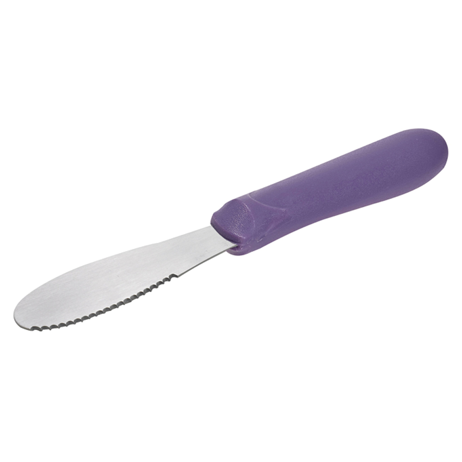SANDWICH SPREADER 3-5/8" SS BLADE PURPLE ALLERGEN FREE HANDLE - EA