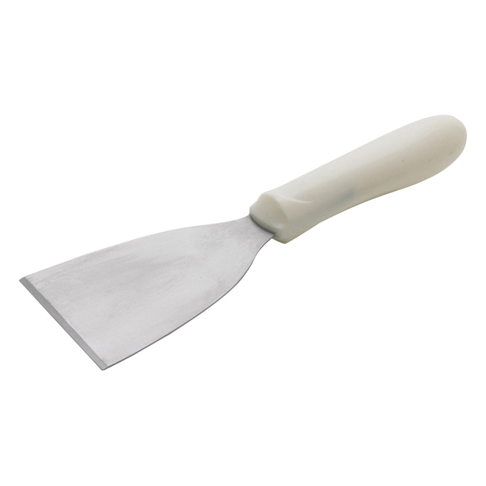 TWP-32 GRILL SCRAPER 4X3 SS WHITE HANDLE - EA SPEC ORD