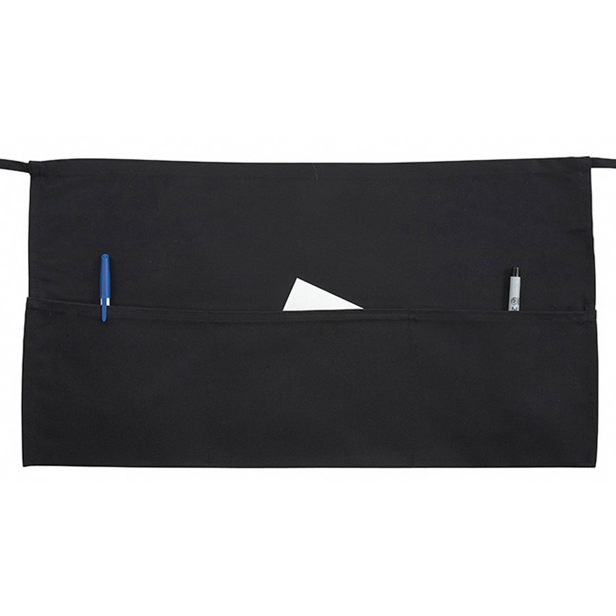 WA-1221 WAIST APRON BLACK 21-1/2x11-5/8 - EA - SPEC ORD