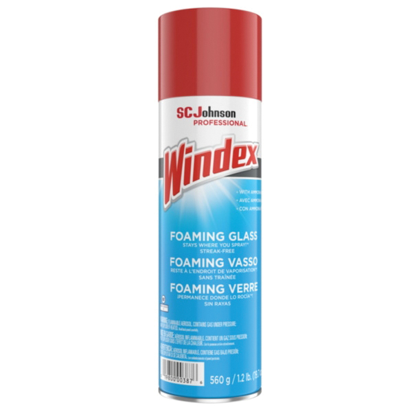 333813 WINDEX AEROSOL 6/20OZ FOAMING GLASS CLEANER  S/O