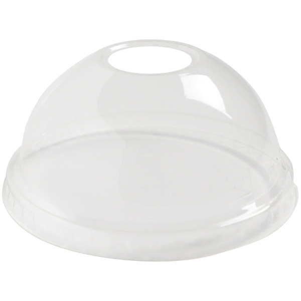CPL-CS-12D DOME STRAW LID F/9-24oz COLD CUP PLA 1M/CS
