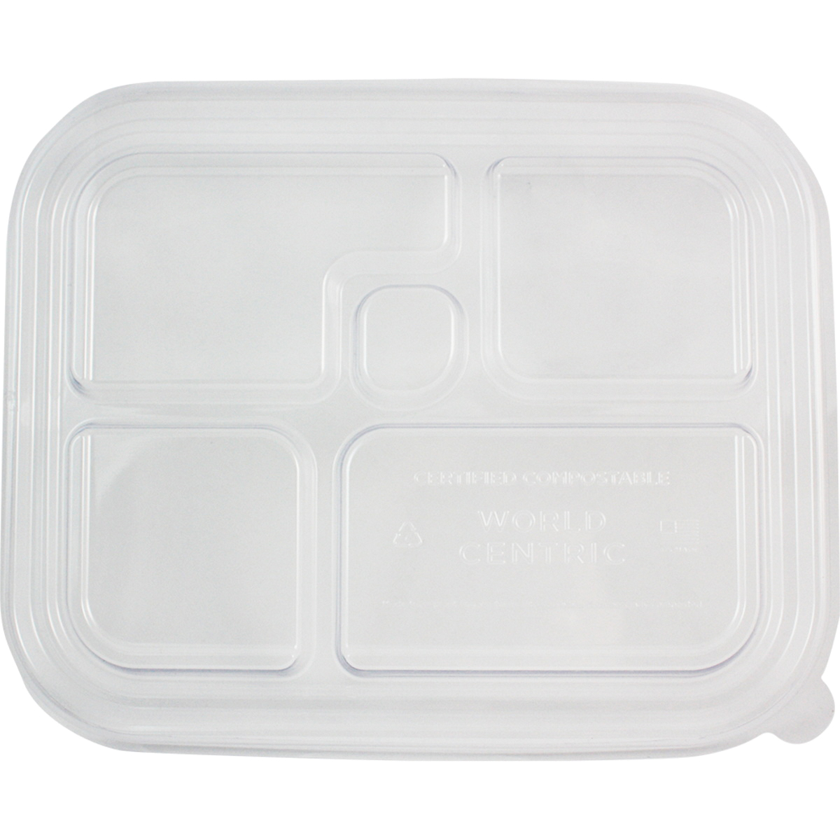 TRL-CS-BB 5-COMP PLA LID F/ BENTO BOX 300/CS