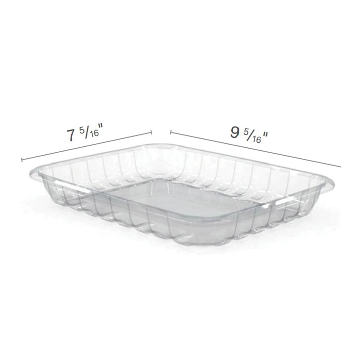 D20V0499L Blk Flat Bottom Overwrap Tray #4 250/cs